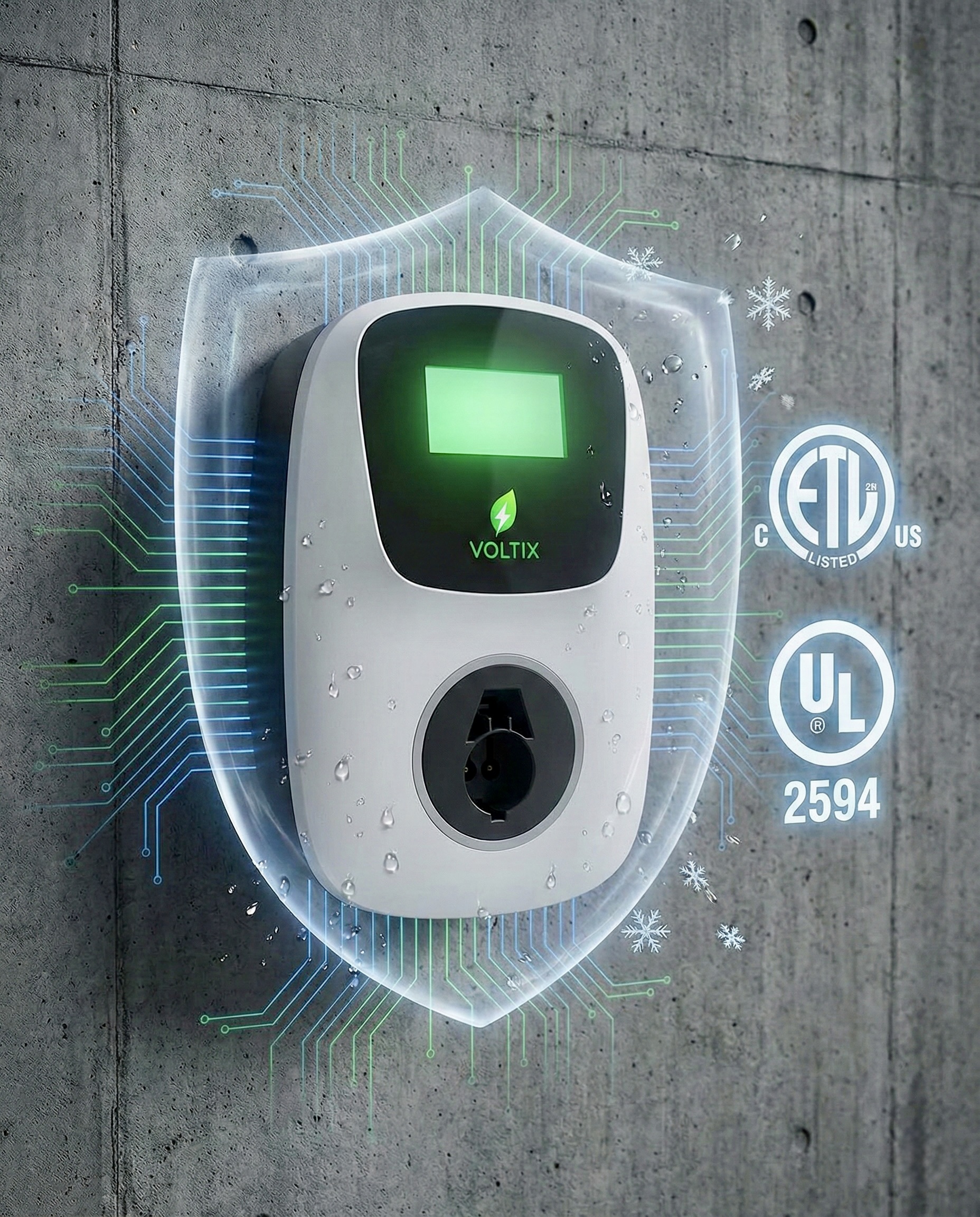 ETL Listed & UL 2594 certified Voltix charger